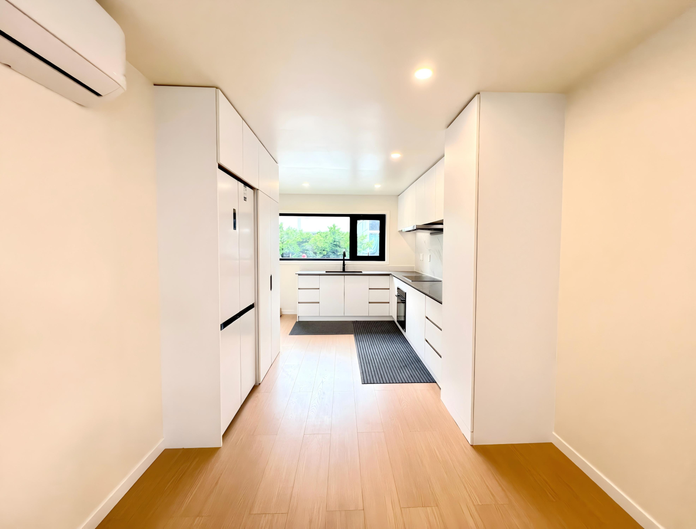 Interior — kitchen and living, Campus Edge
